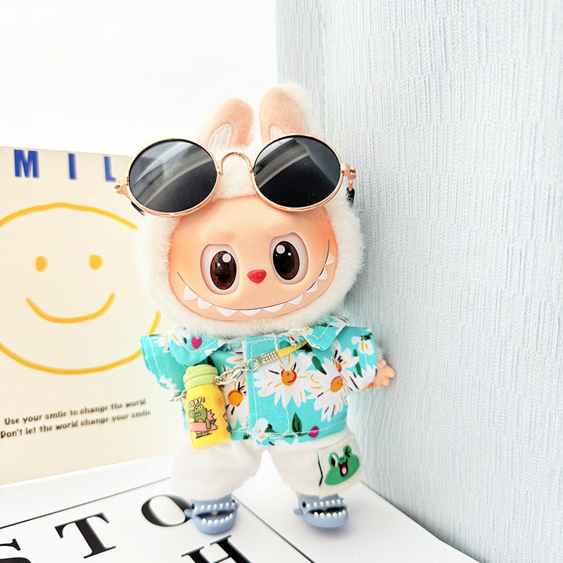[Clothes only] 1st/2nd generation Labubu clothes pendant Labubu sitting party baby clothes beach glasses set