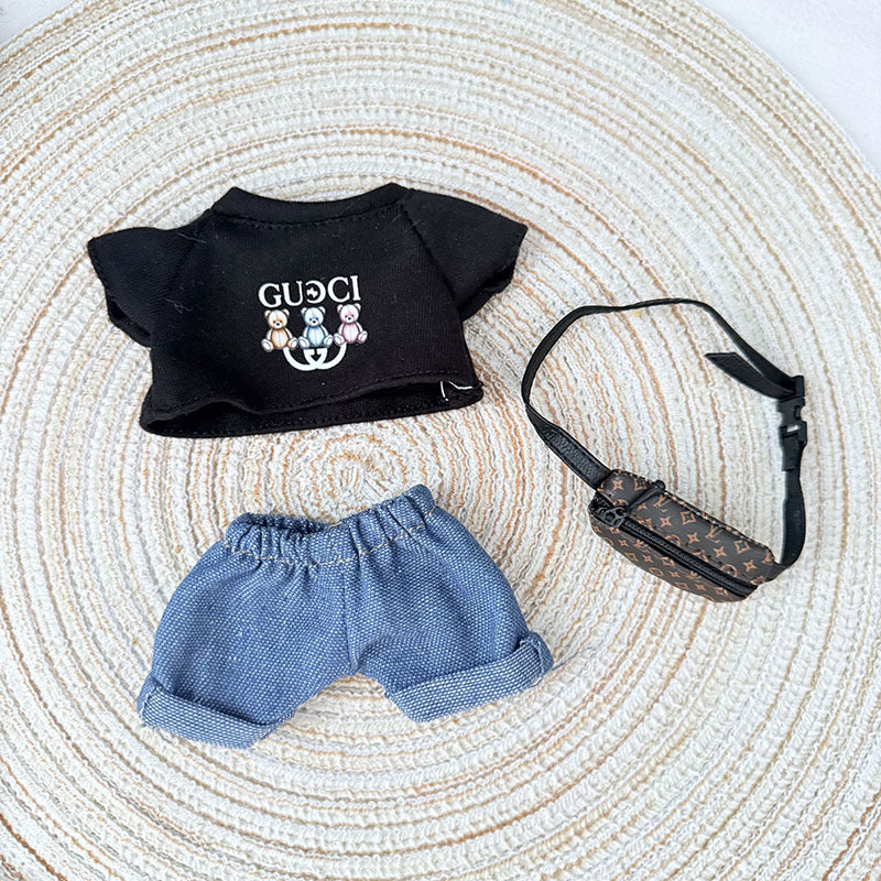 [Clothes only] First and second generation Labubu clothes pendant Labubu sitting party baby clothes trendy modern casual wear