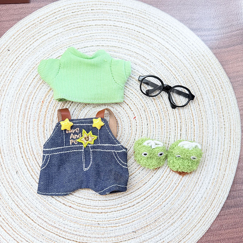 [Clothes only] First and second generation keychain Labubu clothes pendant Labubu cloth set for frog schoolboy suit
