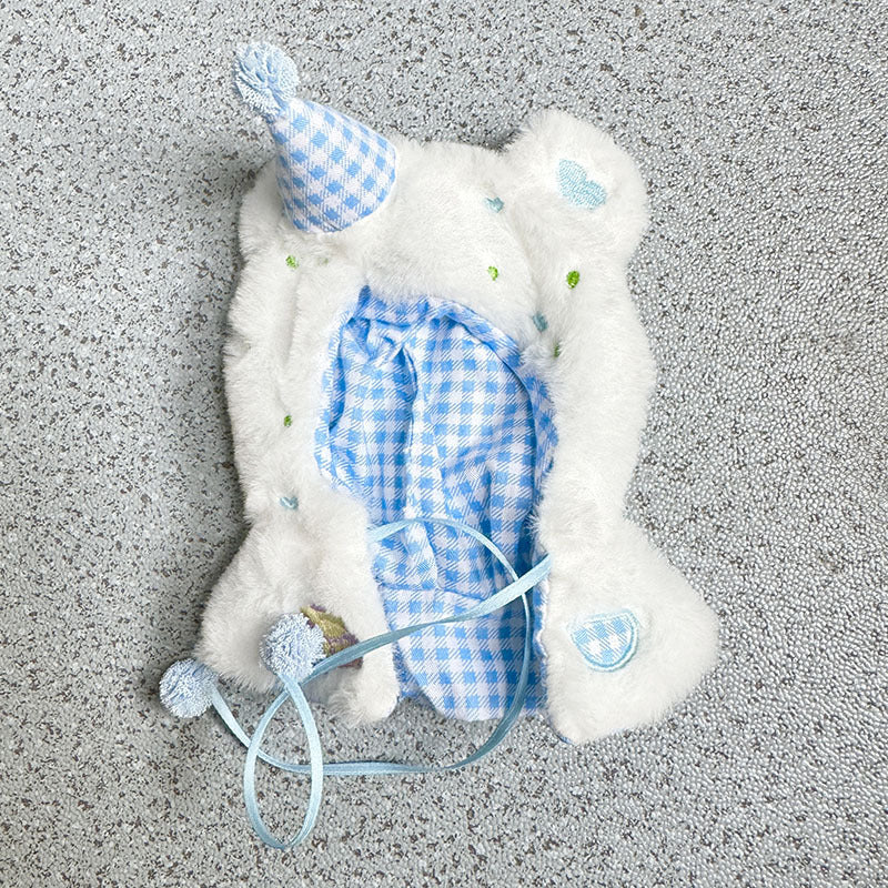 [Clothes only] 17cm Rab cloth pendant labubu keychain baby clothes couple college wind fried street sweater