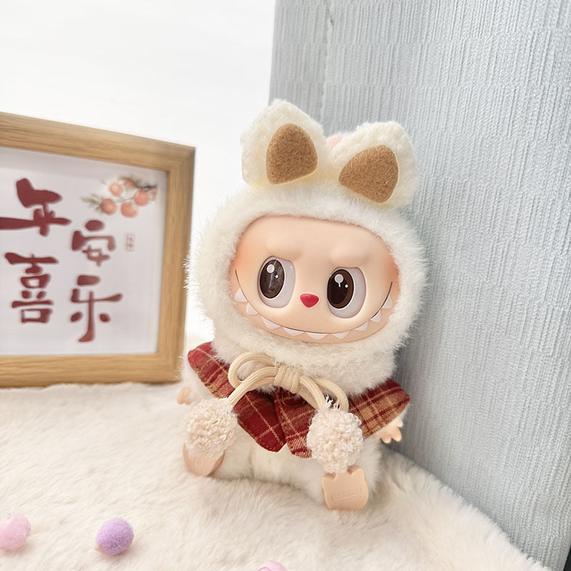 [Clothes only] First and second generation Labubu clothes pendant Labubu sitting party baby clothes fragrant cape set cute