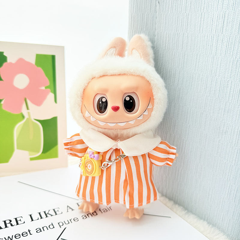 [Clothes only] First and second generation Labubu clothes pendant Labubu sitting party baby clothes pendant outing spring outing