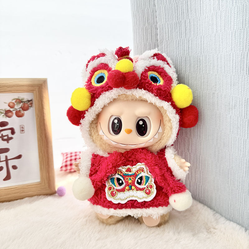 Clothes only] blind box Labubu clothes pendant Labubu baby clothes chess adventure queen baby clothes skirt cute