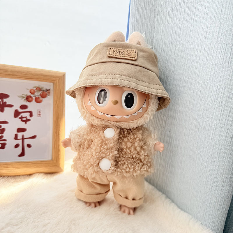 [Clothes only] First and second generation Labubu clothes pendant Labubu baby clothes, buttons, rings, vest suits, hats are cute.