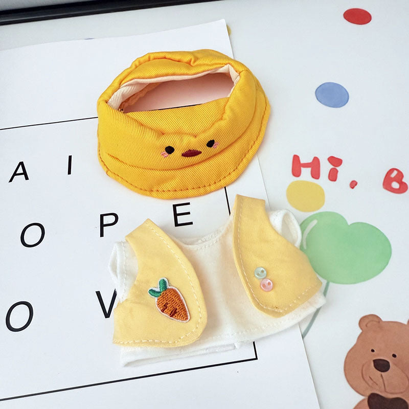 [Clothes only] First and second generation Labubu clothes pendant Labubu sitting baby clothes duck duck carrot travel cute
