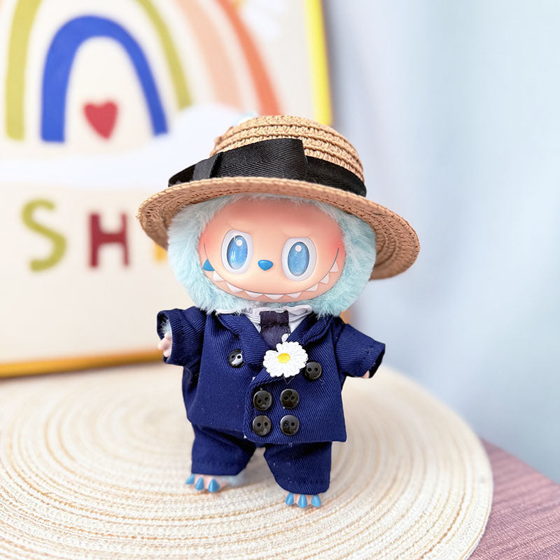 [Clothes only] One, two and three generations of Labubu clothes pendant Labubu sits on the baby clothes star with the same suit explosion