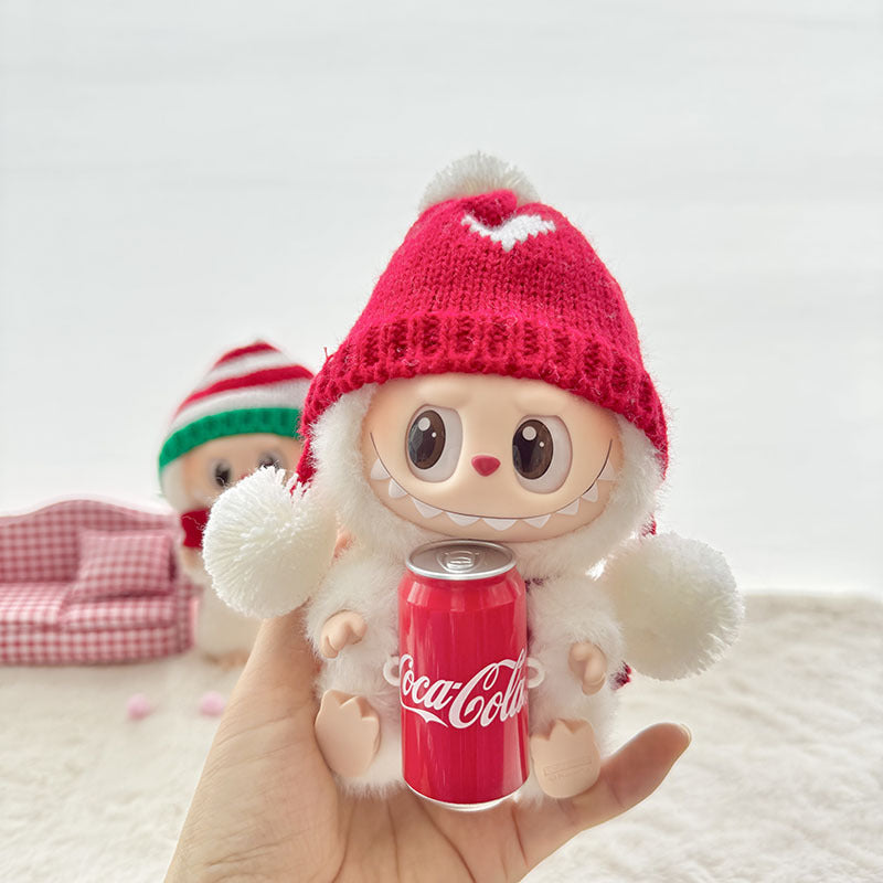 [Clothes only] First and second generation keychain Labubu clothes pendant Labubu Coke Happy Factor New Year set