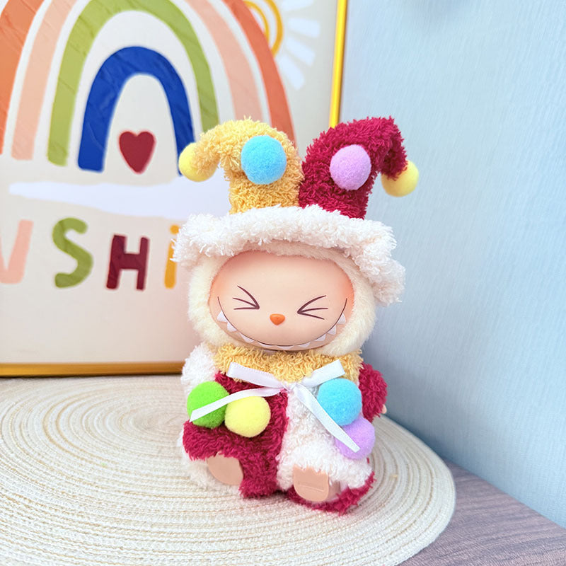 [Clothes only] First and second generation Labubu clothes pendant Labubu sitting party baby clothes cloud velvet animal suit