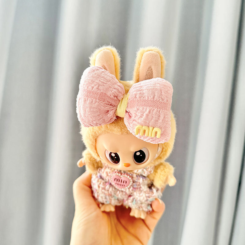 [Clothes only] First and second generation keychain Labubu clothes pendant Labubu baby clothes strap powder love fragrant style clothes