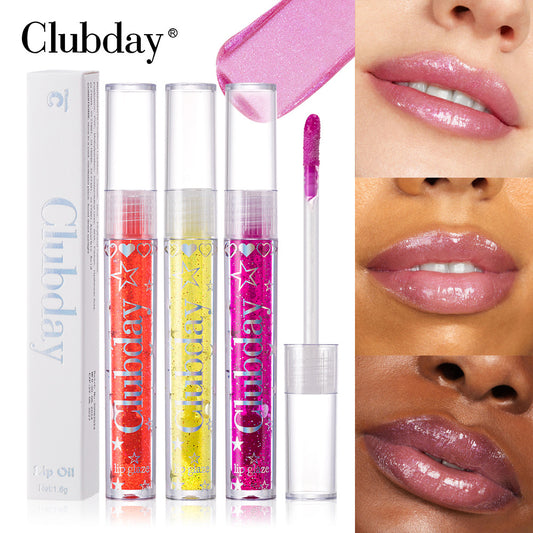 Clubday Lip Moisturizing Moisturizing Shiny Lip oil Hydrating Mirror Hydrating Sparkle Lip Glaze Lip Oil
