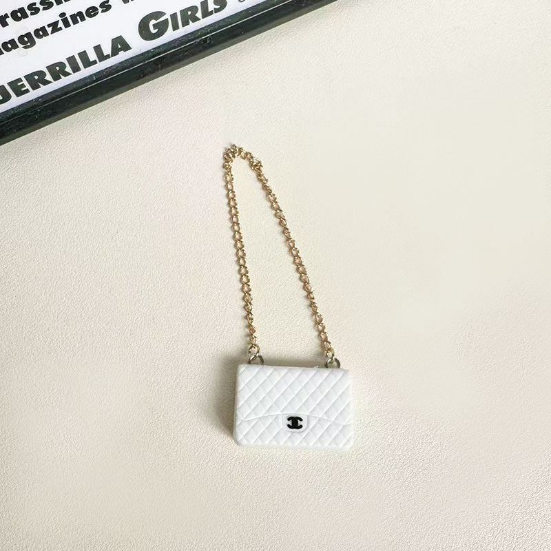 [Clothes only] The first, second and third generation keychain Labubu clothes pendant Labubu cloth colorful fragrant camellia + small C bag.