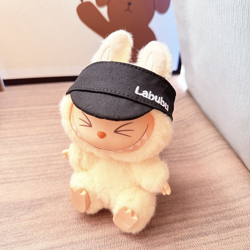 [Clothes only] One, two and three generations Labubu clothes pendant Labubu sitting baby clothes tie vest college style cute