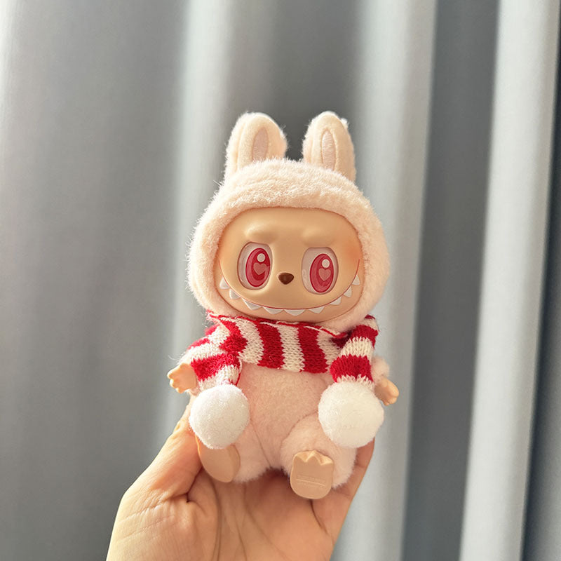 [Clothes only] The first, second and third generation keychain Labubu clothes pendant Labubu sitting party New Year sweater set