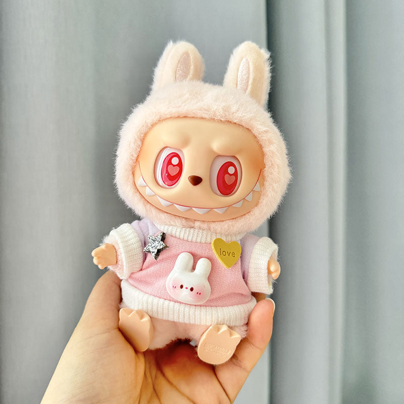 [Clothes only] First/second generation Labubu clothes pendant Labubu sitting party baby clothes skirt overalls cute