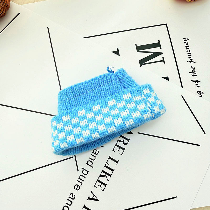 [Clothes only] One, two and three generations of keychains Labubu clothes pendant Labubu baby clothes knitted sweater hat set