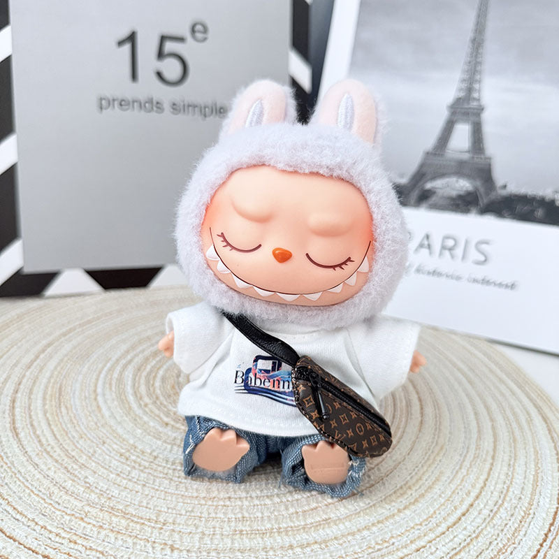 [Clothes only] First and second generation Labubu clothes pendant Labubu sitting party baby clothes trendy modern casual wear