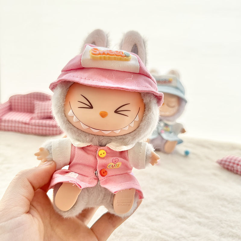 [Clothes only] First and second generation Labubu clothes pendant Labubu sitting party baby clothes cute kindergarten suit