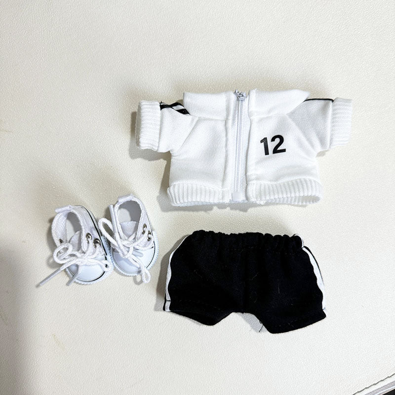 [Clothes only] First and second generation keychain Labubu clothes pendant Labubu wears No. 6 and No. 12 sweatshirt Moe