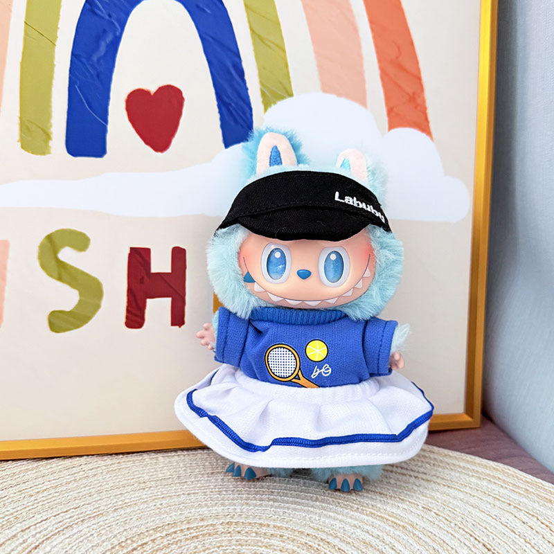 [Clothes only] One, two and three generations Labubu clothes pendant Labubu sitting baby clothes tennis sports suit cute
