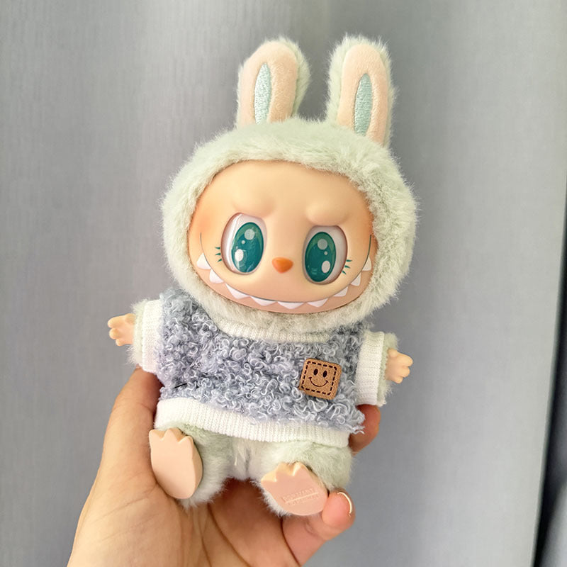 [Clothes only] 1st/2nd generation Labubu clothes pendant Labubu sitting party baby clothes circle smiley face shirt