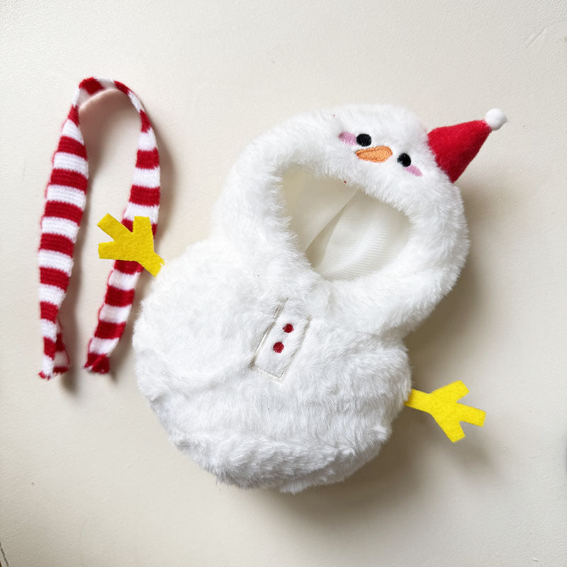 [Clothes only] First and second generation Labubu clothes pendant Labubu sitting party baby clothes yellow-handed snowman onesie