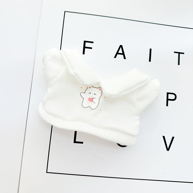 [Clothes only] 17cm Labubuva clothes LABUBU blind box sitting party first, second and third generation rainbow T suit.