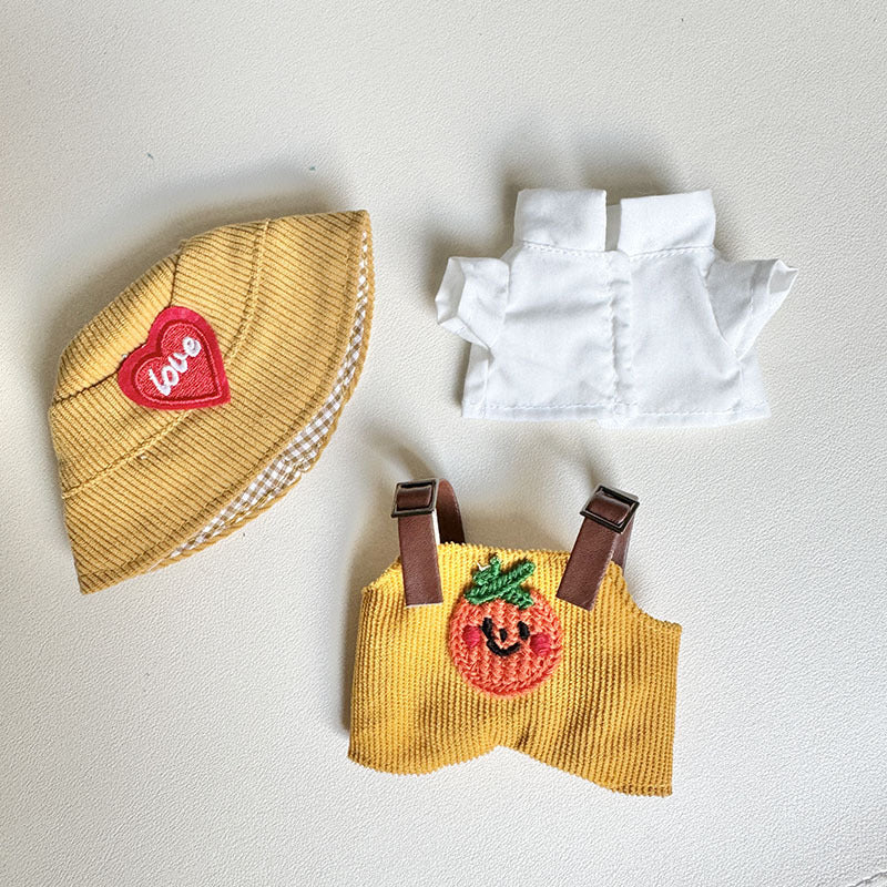[Clothes only] First and second generation keychain Labubu clothes pendant Labubu sitting party avocado overalls