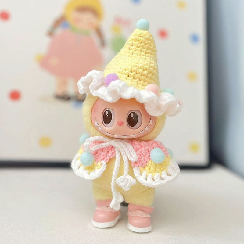 [Clothes only] First and second generation keychain Labubu clothes pendant Labubu handmade sweater Japanese three-piece set cute