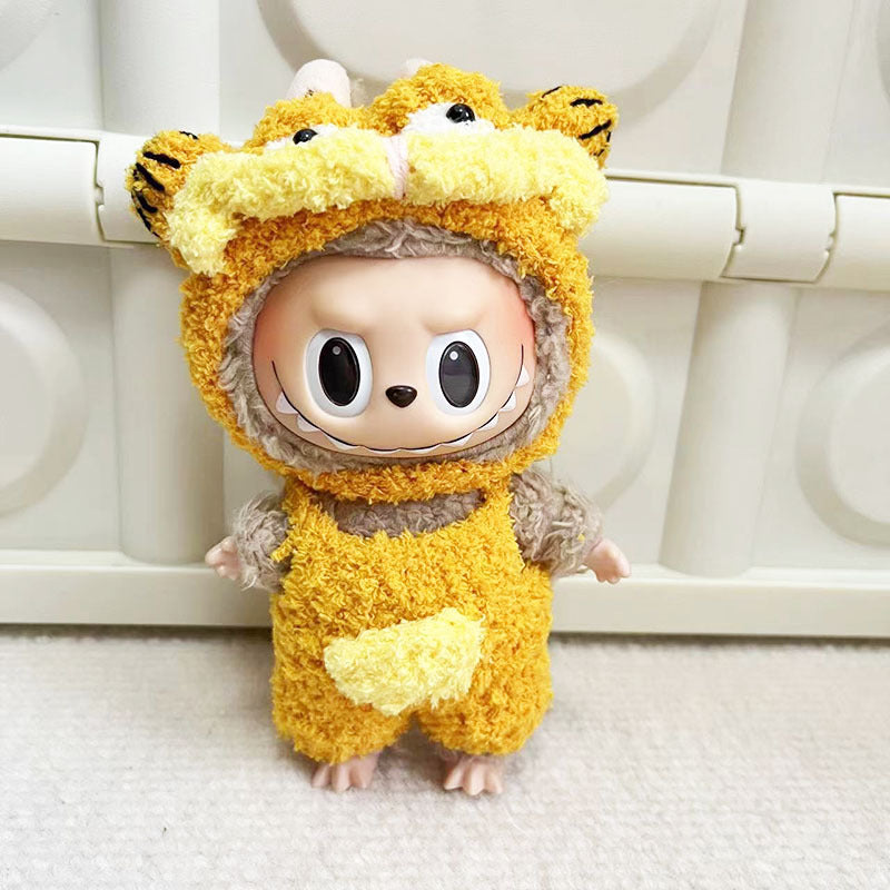 [Clothes only] 17cm pendant Labubu baby clothes key ring labubu for pure handmade Garfield little yellow duck