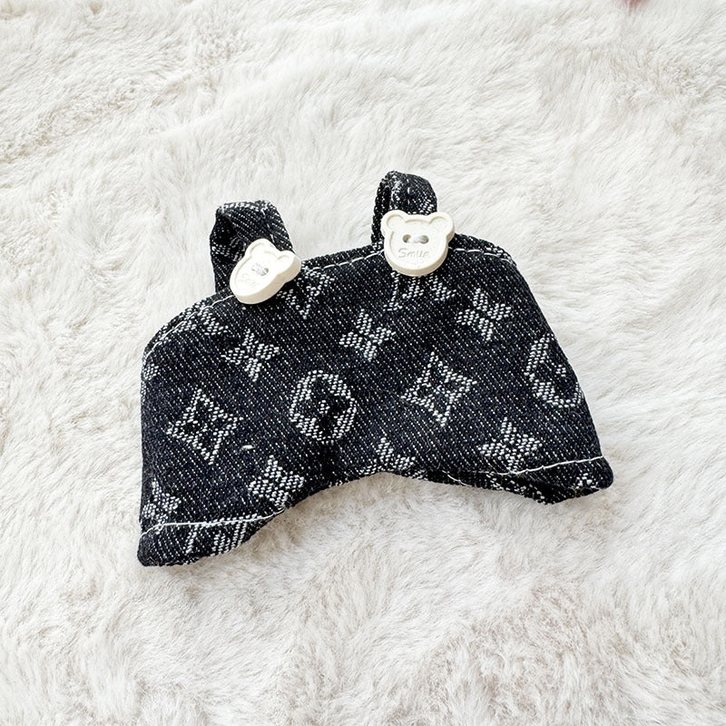 Clothes only] First and second generation Labubu clothes pendant Labubu sitting baby clothes four-leaf clover overalls set cute
