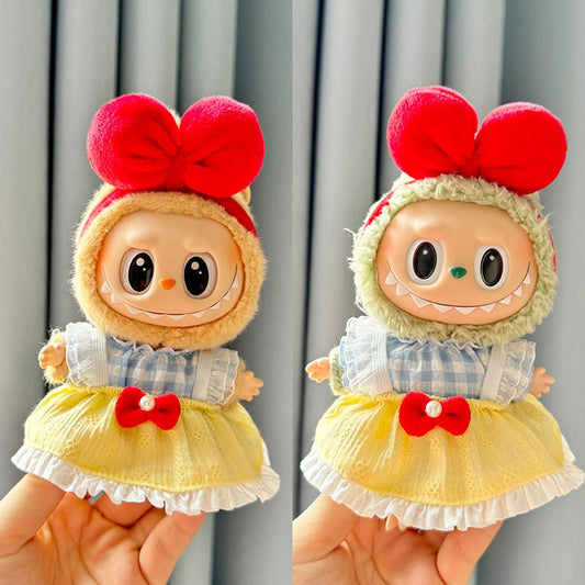 [Clothes only] The first, second and third generation keychain Labubu clothes pendant Labubu boutique Snow White suit girl