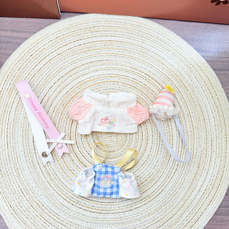 [Clothes only] First and second generation keychain Labubu clothes pendant Labubu baby clothes birthday party set cute