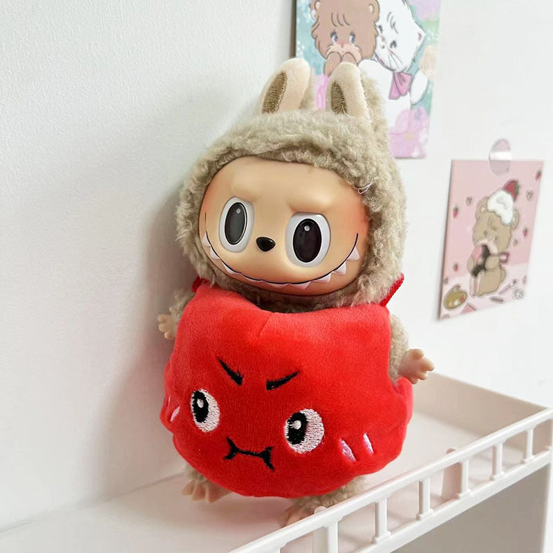 Clothes only] 15cm blind box Macaron Labubu Time to chill pendant doll clothes