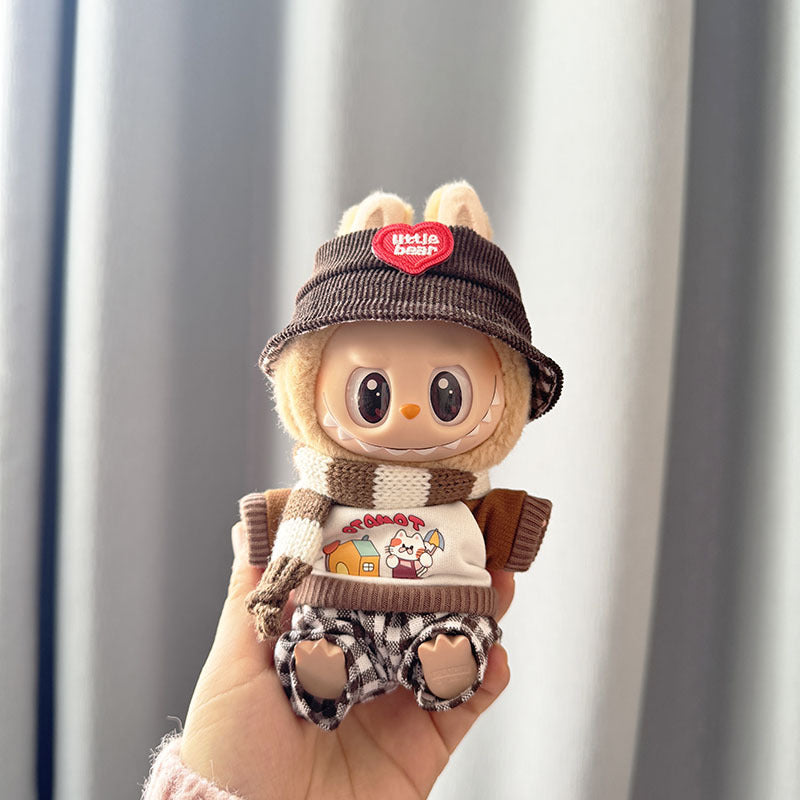 [Clothes only] First and second generation keychain Labubu clothes pendant Labubu sitting party pendant Kindergarten clothes