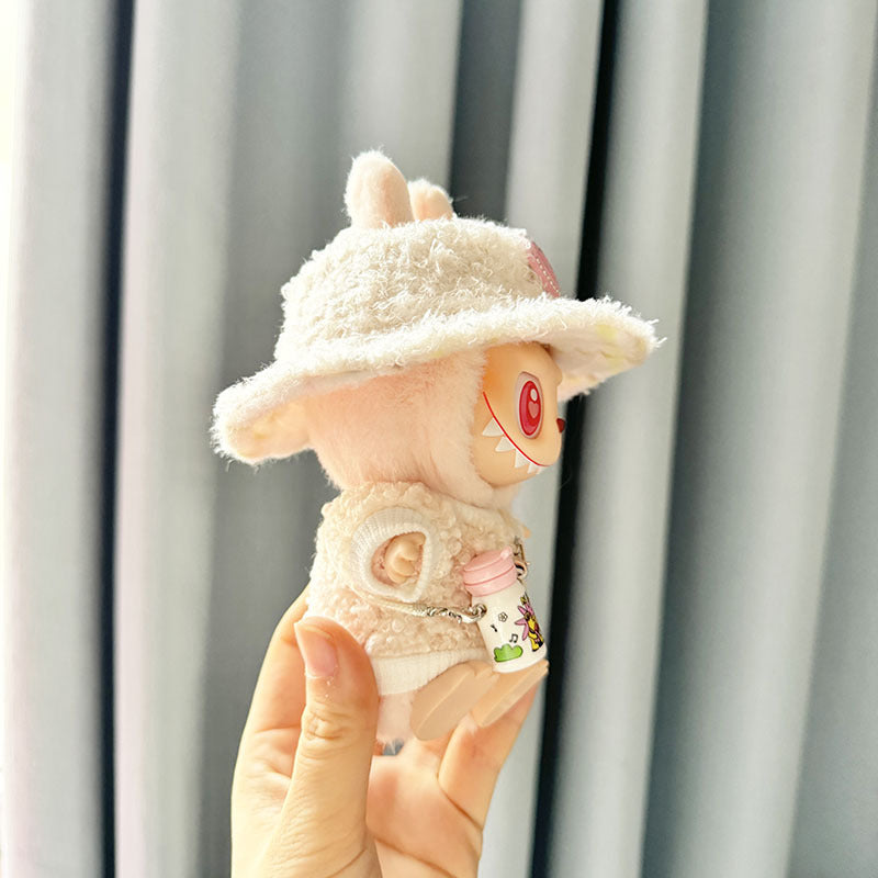 [Clothes only] First and second generation keychain Labubu clothes pendant Labubu cloth replacement loop shirt kettle set