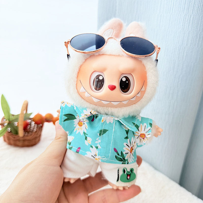 [Clothes only] First/second generation Labubu clothes pendant Labubu sitting party baby clothes pendant strawberry bear cute