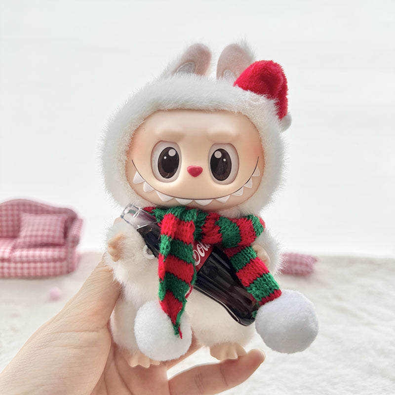 [Clothes only] First and second generation keychain Labubu clothes pendant Labubu Coke Happy Factor New Year set
