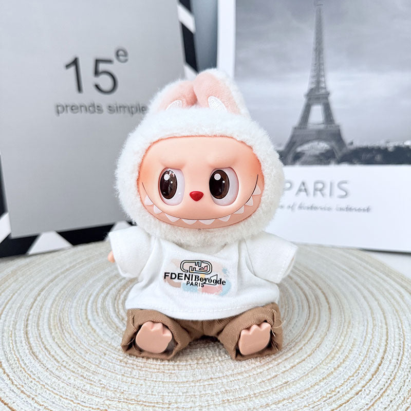 [Clothes only] First and second generation Labubu clothes pendant Labubu sitting party baby clothes trendy modern casual wear