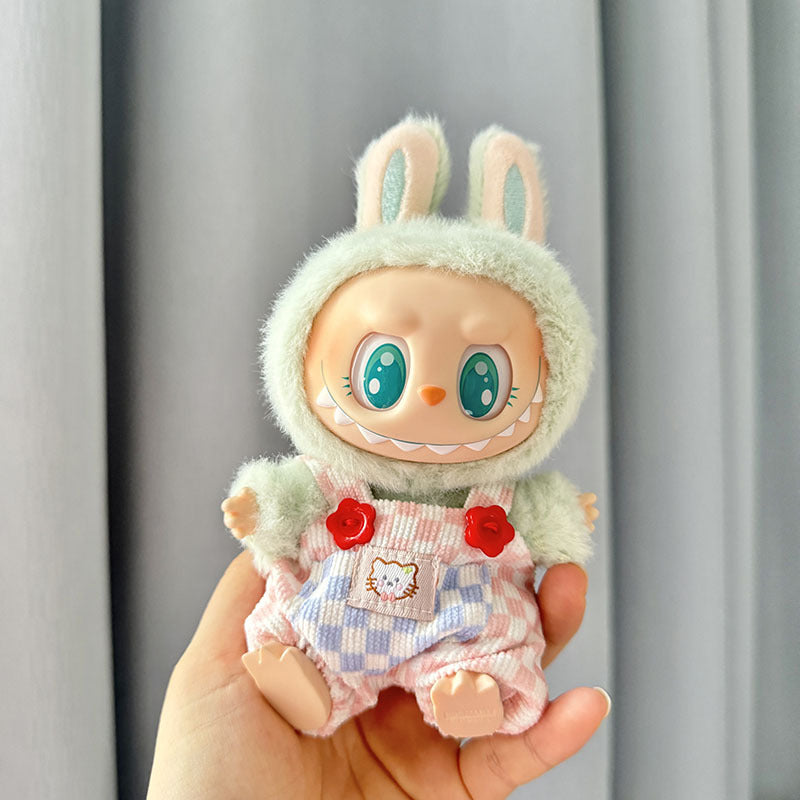 [Clothes only] First/second generation Labubu clothes pendant Labubu sitting party baby clothes skirt overalls cute