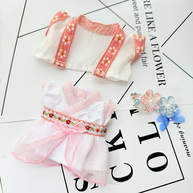 [Clothes only] The first, second and third generations of keychains, Labubu clothes pendant, Labubu baby clothes, antique Hanfu set, ancient clothing.