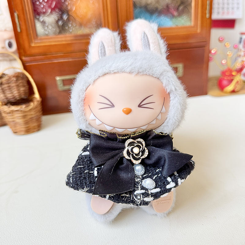 [Clothes only] First and second generation keychain Labubu clothes pendant Labubu crown fragrance set shawl cute