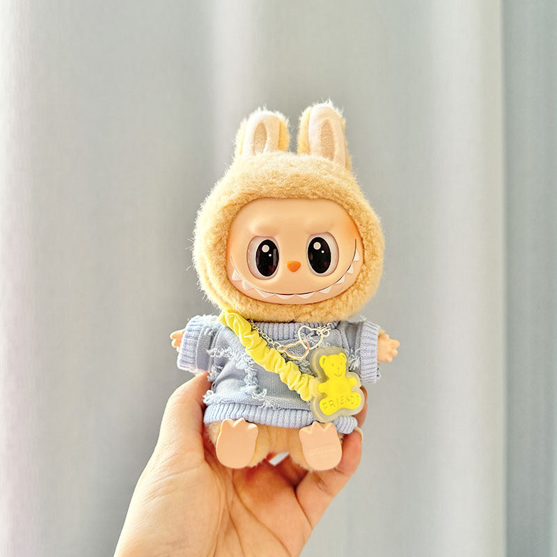[Clothes only] First and second generation keychain Labubu clothes pendant Labubu cloth for small animal hat set cute