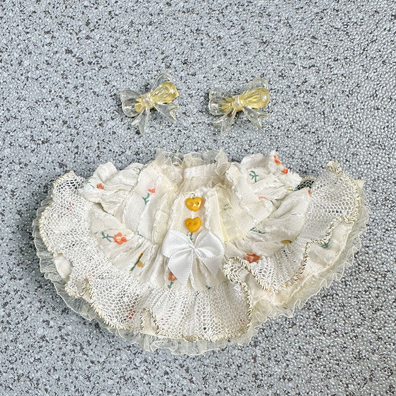 [Clothes only] 17cm Rab cloth pendant labubu keychain baby clothes couple college wind fried street sweater