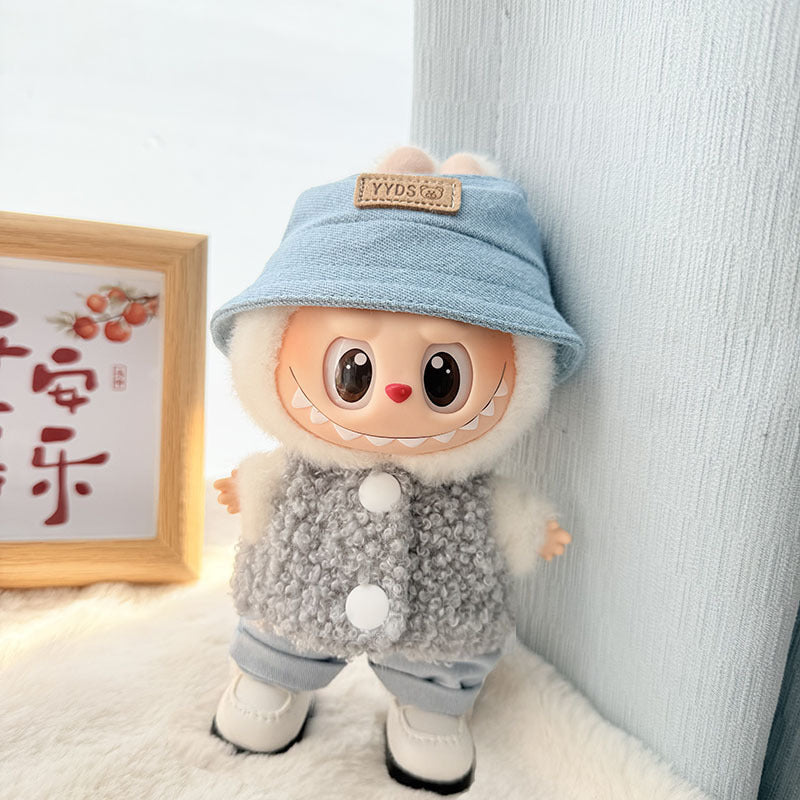 [Clothes only] First and second generation Labubu clothes pendant Labubu baby clothes, buttons, rings, vest suits, hats are cute.