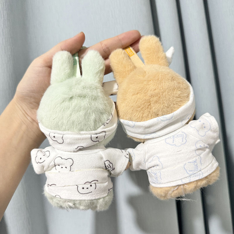 [Clothes only] Second-generation keychain Labubu clothes pendant Labubu sitting party disconnected bear pajamas cute
