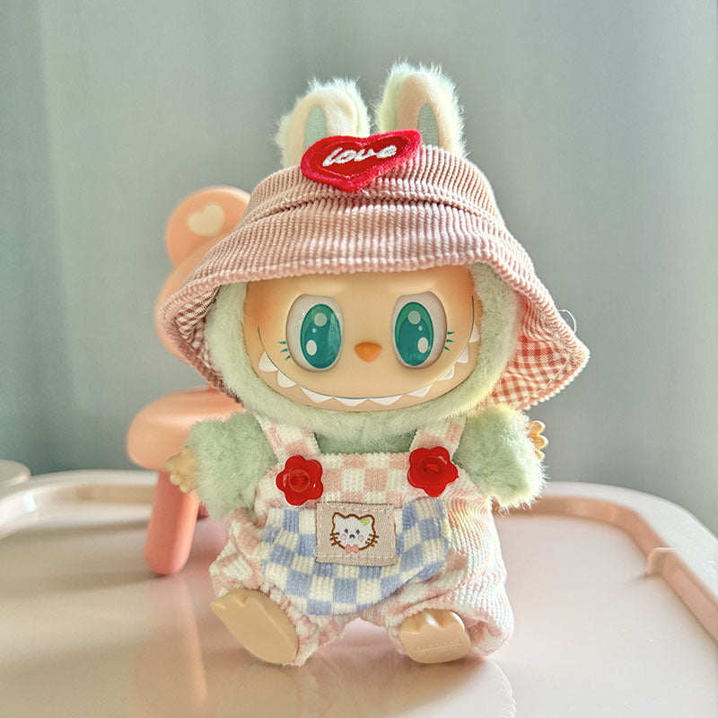 [Clothes only] First/second generation Labubu clothes pendant Labubu sitting party baby clothes skirt overalls cute