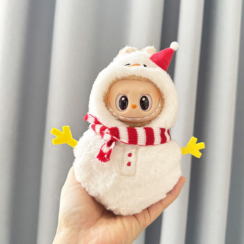 [Clothes only] First and second generation Labubu clothes pendant Labubu sitting party baby clothes yellow-handed snowman onesie