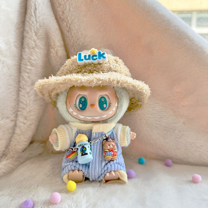 [Clothes only] First and second generation keychain Labubu clothes pendant Labubu sitting party kettle climbing clothes cute