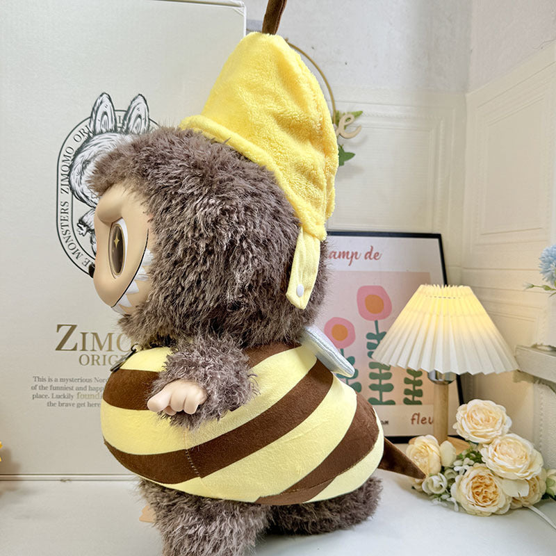 [Clothes for sale only] 58cm rabub clothes ZIMOMO baby clothes vinyl LABUBU clothes big burger backpack cute