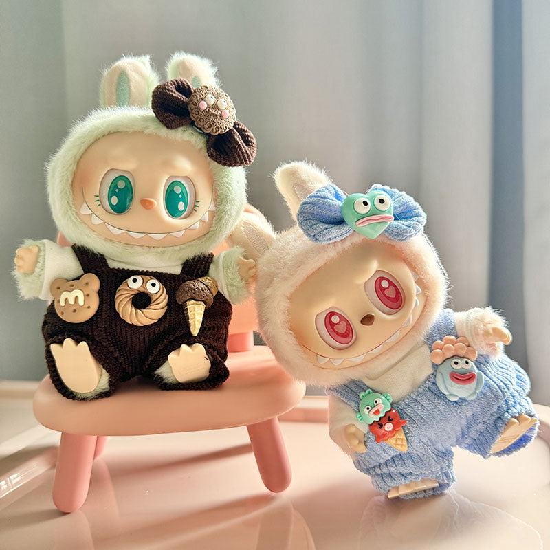 [Clothes only] 1st/2nd generation keychain Labubu baby clothes Labubu clothes cone big mouth fish overalls pants